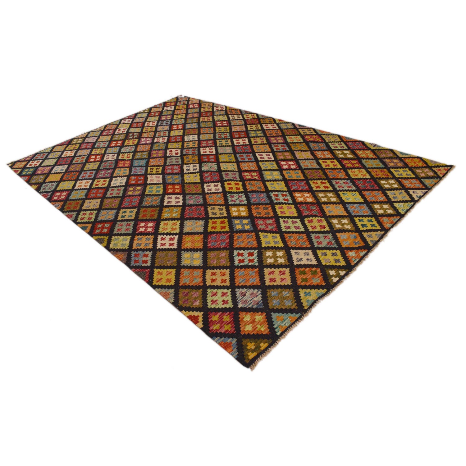 Medium Size Chobi Kilim 6' 8" x 9' 8" ft / 202 x 295 cm - No. P34984