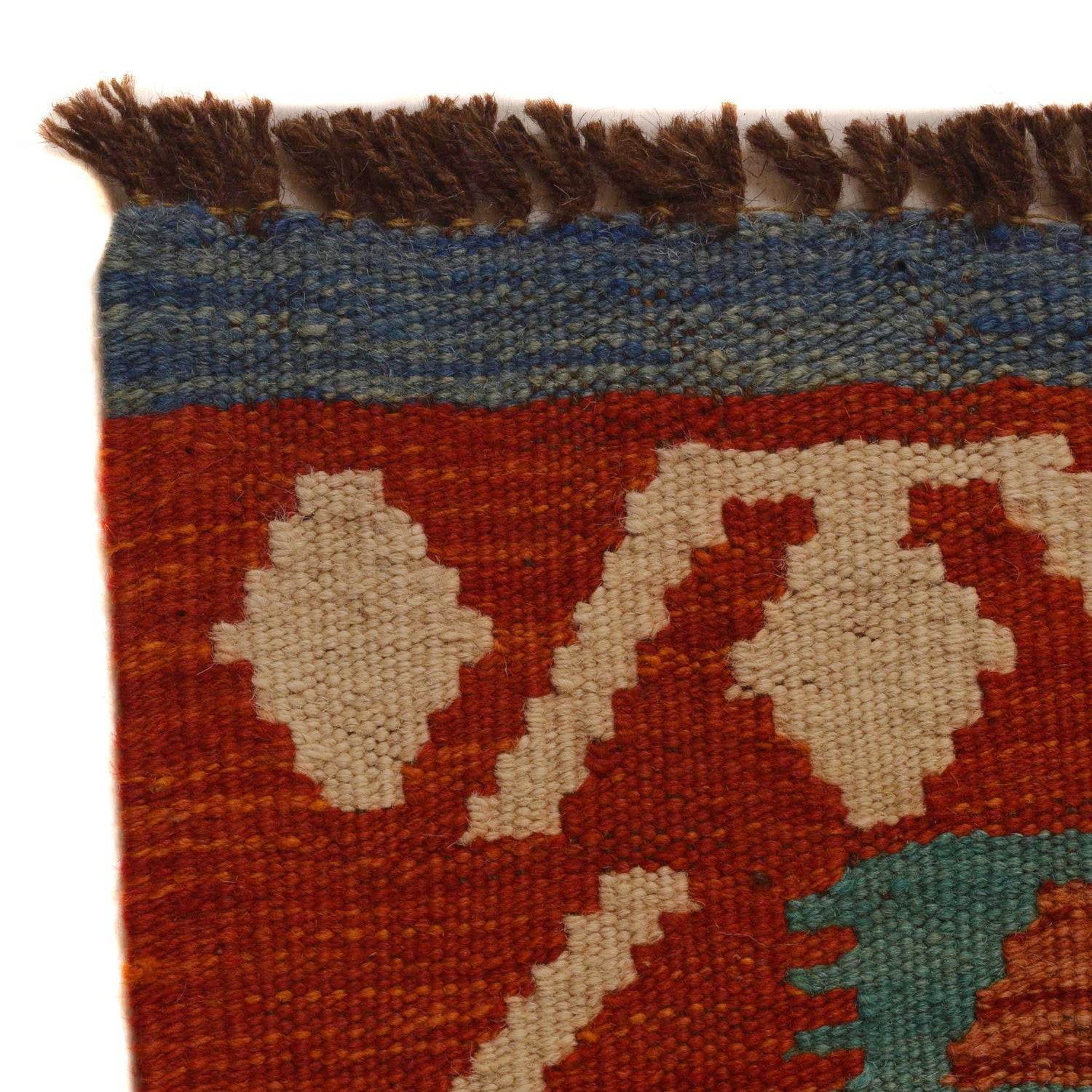 Hand Knotted Flatweave Kilim 5' 10" x 7' 8" ft / 178 x 234 cm - No. P34985