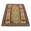 Small Size Chobi Kilim 3' 3" x 4' 10" ft / 98 x 148 cm - No. P34990
