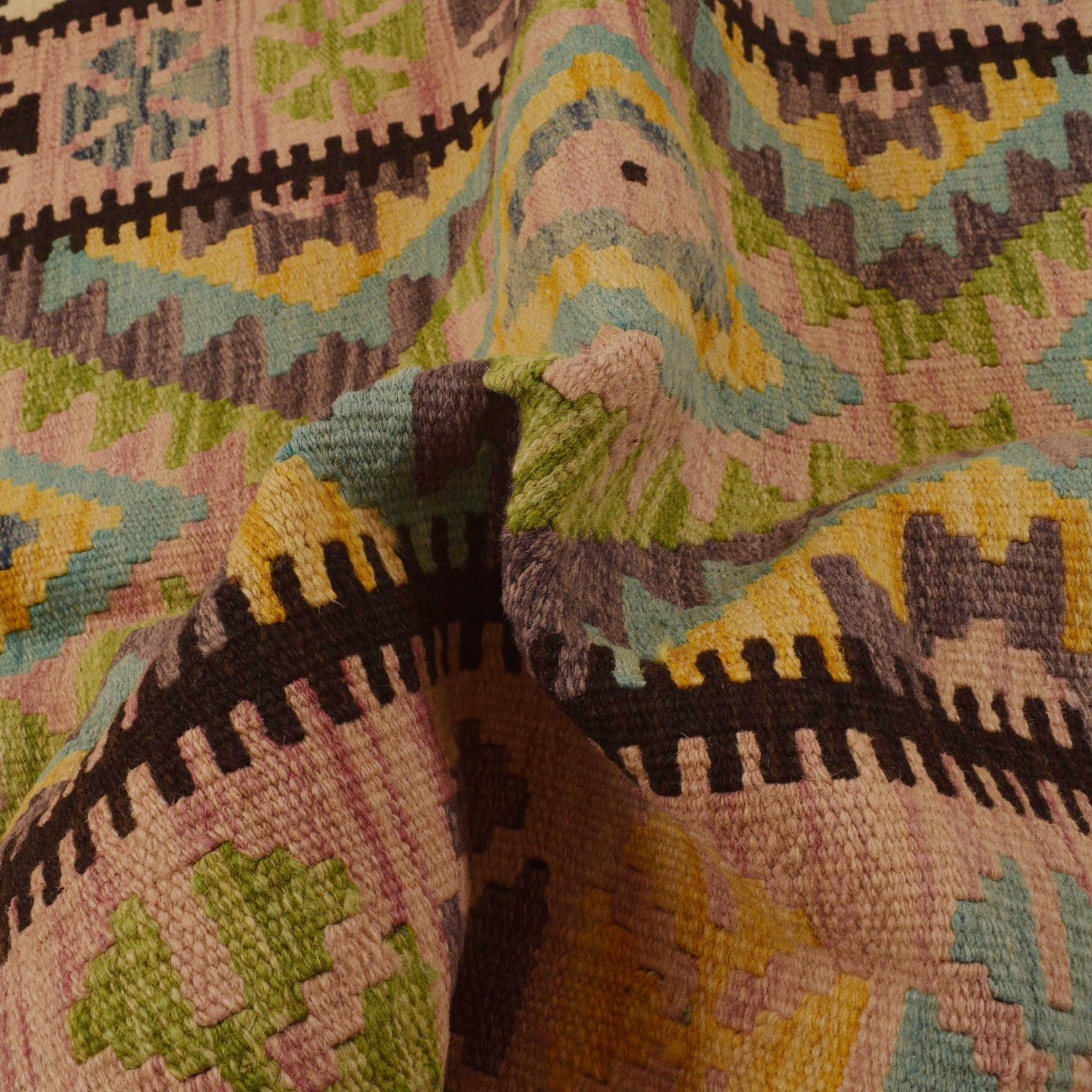 Small Size Chobi Kilim 3' 3" x 4' 10" ft / 98 x 148 cm - No. P34990