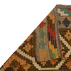 Colorful Flat-Weave Wool Kilim Runner 2' 3"x 6' 5" ft / 69 x 196 cm - No. P34992