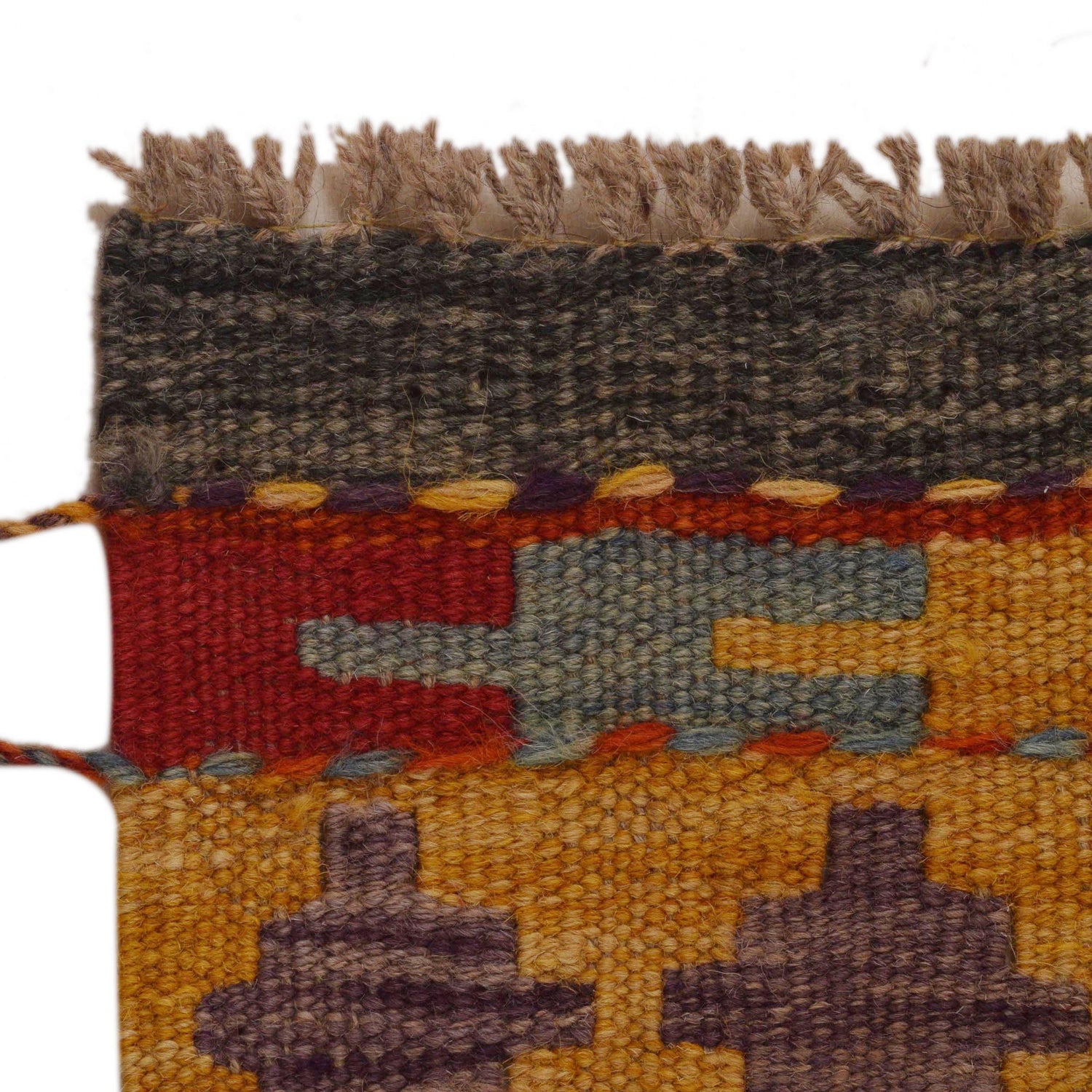 Hand Knotted Flatweave Kilim 3' 3" x 5' 3" ft / 98 x 160 cm - No. P34993