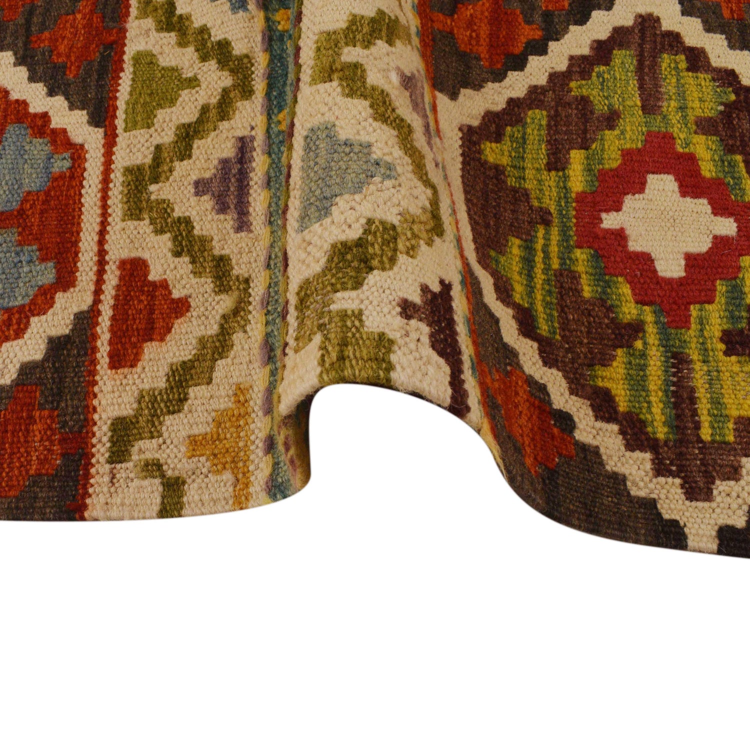 Hand Knotted Flatweave Kilim 3' 3" x 5' 3" ft / 98 x 160 cm - No. P34993