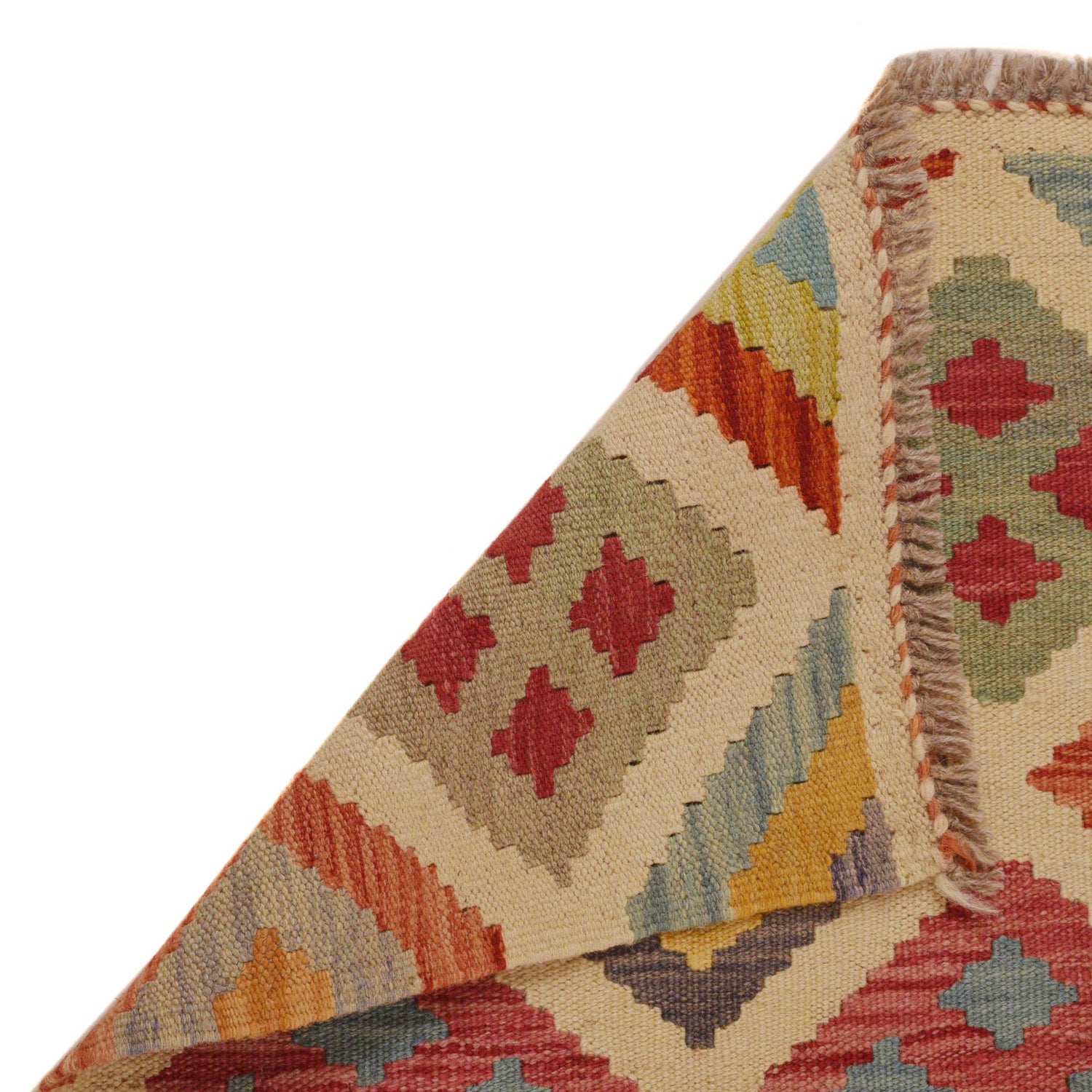 Handmade Vegetable Kilim Runner 1' 8"x 6' 9" ft / 50 x 207 cm - No. P34995