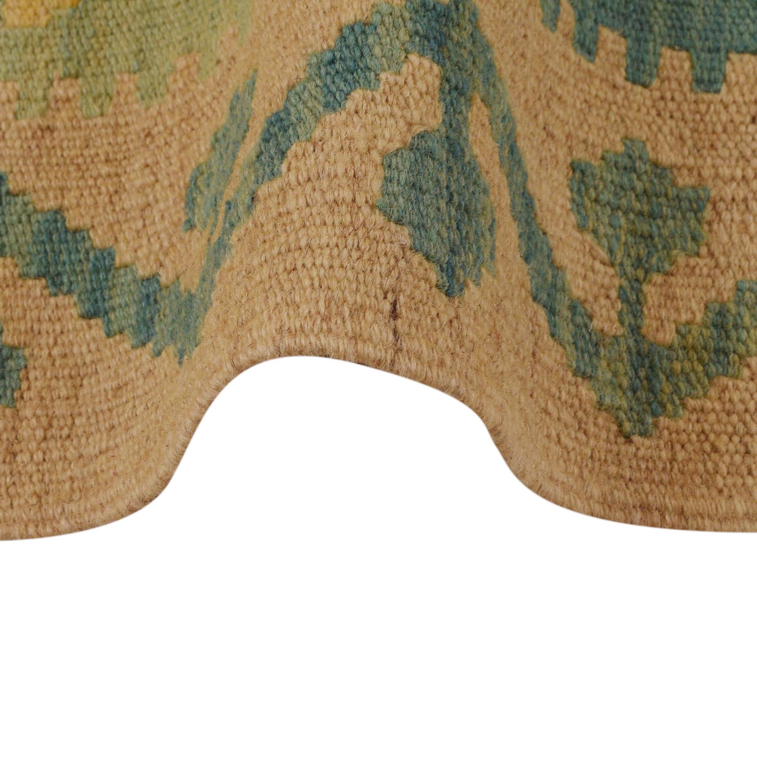 Handmade Afghan Vegetable Kilim 3' 3" x 4' 11" ft / 100 x 150 cm - No. P34999