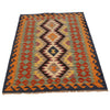 Handmade Afghan Vegetable Kilim 3' 2" x 4' 10" ft / 97 x 147 cm - No. P35001
