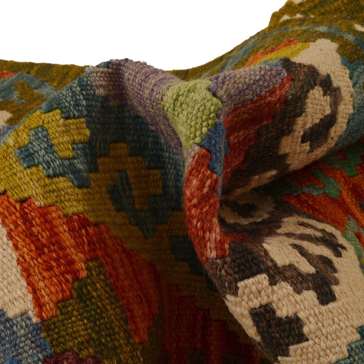 Handmade Vegetable Kelim Runner 1' 8"x 6' 8" ft / 51 x 204 cm - No. P35004