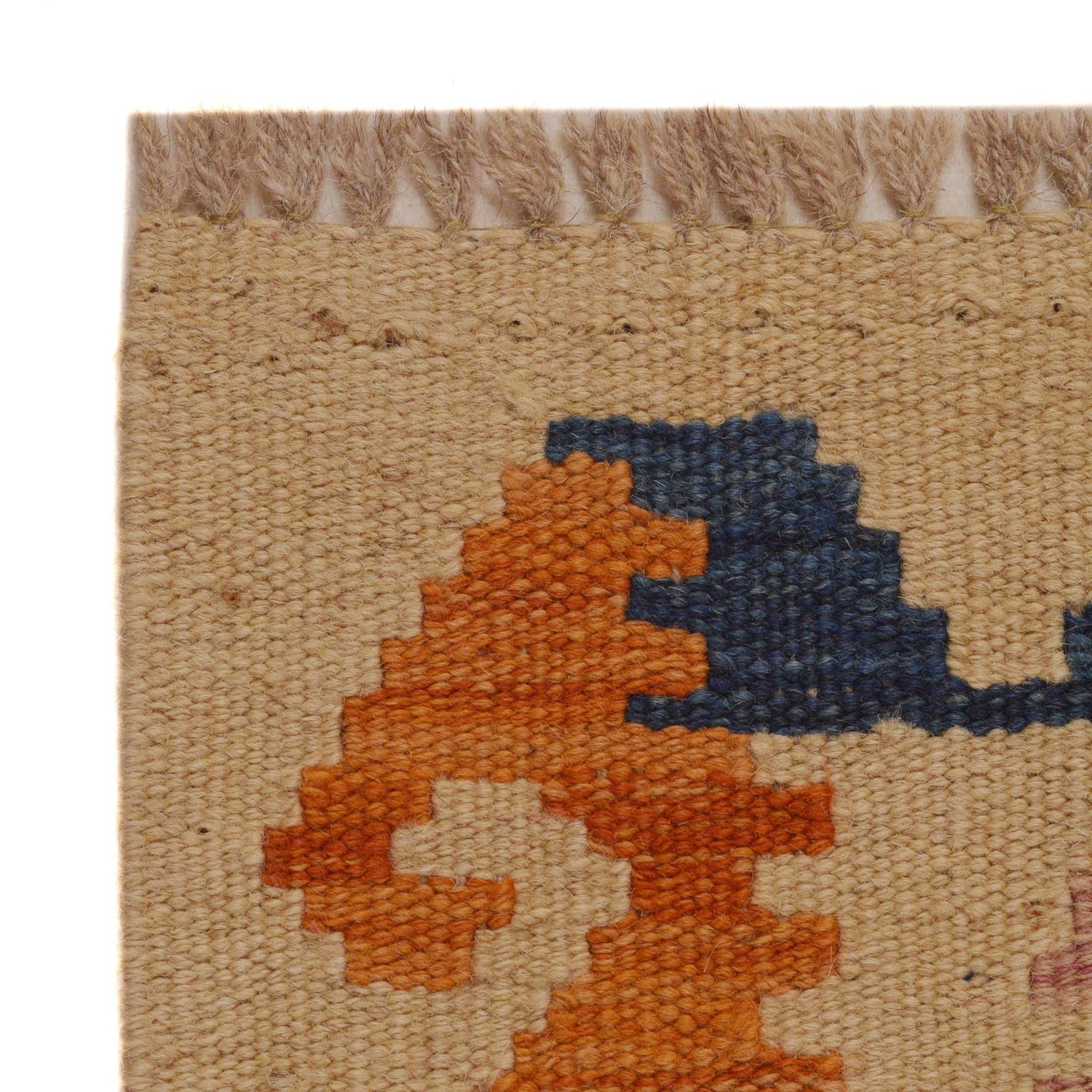 Hand Knotted Flatweave Kilim 3' 3" x 5' 5" ft / 98 x 166 cm - No. P35007