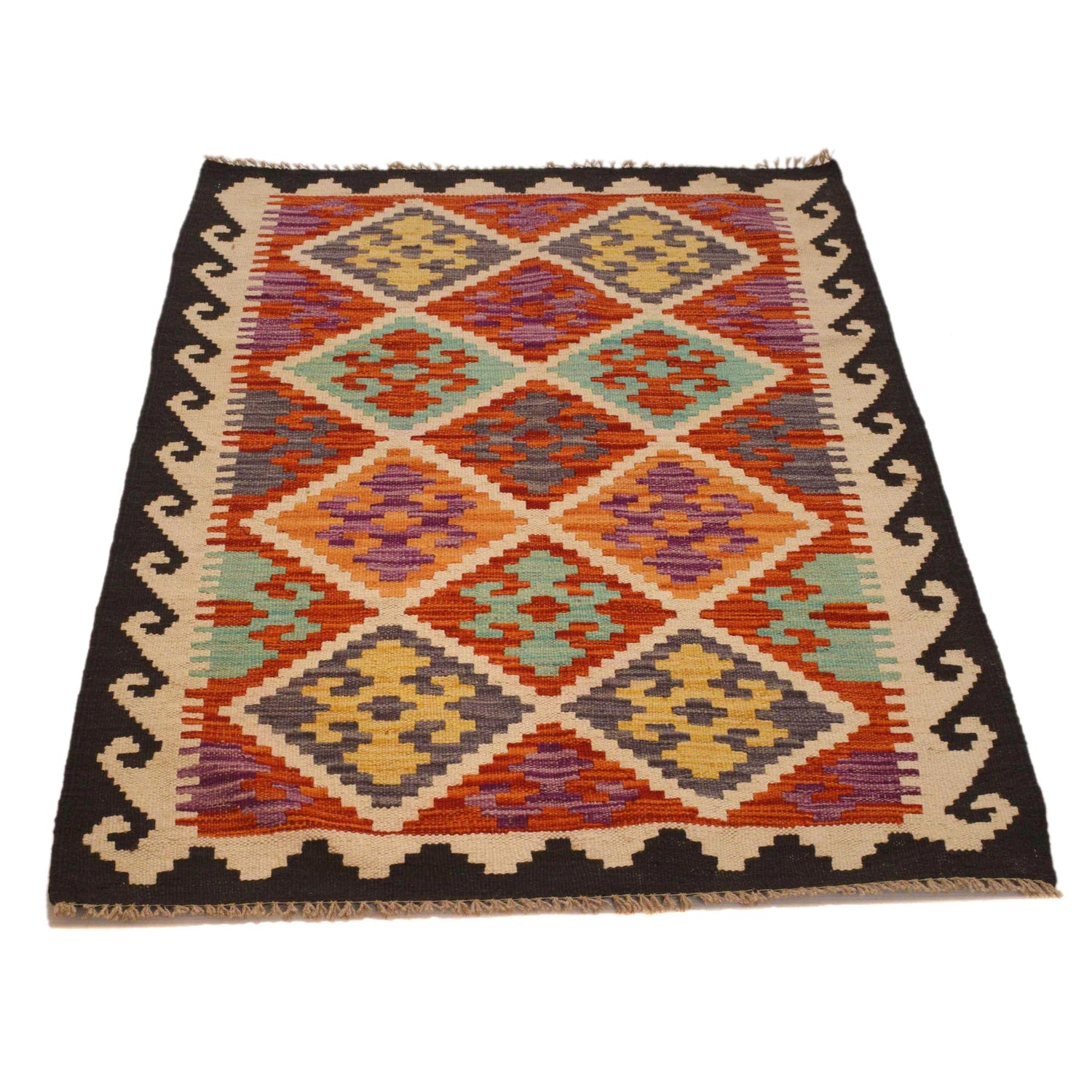 Small Size Chobi Kilim 2' 9" x 4' 3" ft / 83 x 130 cm - No. P35011