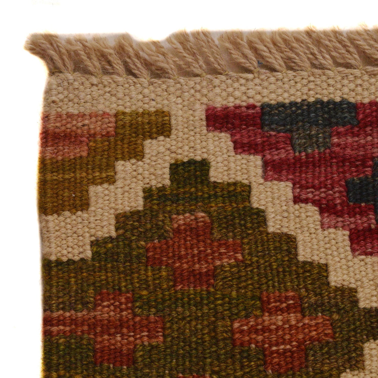 Hand Made Afghan Kilim 4' 11" x 6' 8" ft / 151 x 202 cm - No. P35019