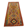Hand Woven Wool Kelim Runner 2' 3"x 6' 7" ft / 68 x 200 cm - No. P35020