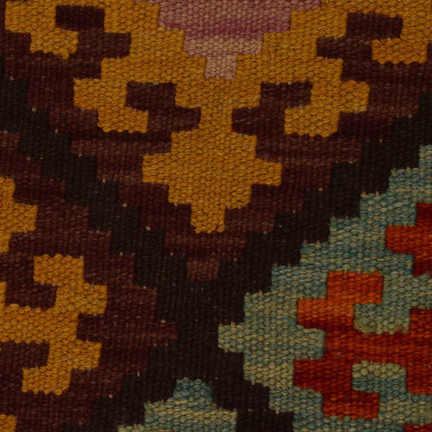 Handmade Afghan Vegetable Kilim 5' 9" x 8' 5" ft / 176 x 257 cm - No. P35038