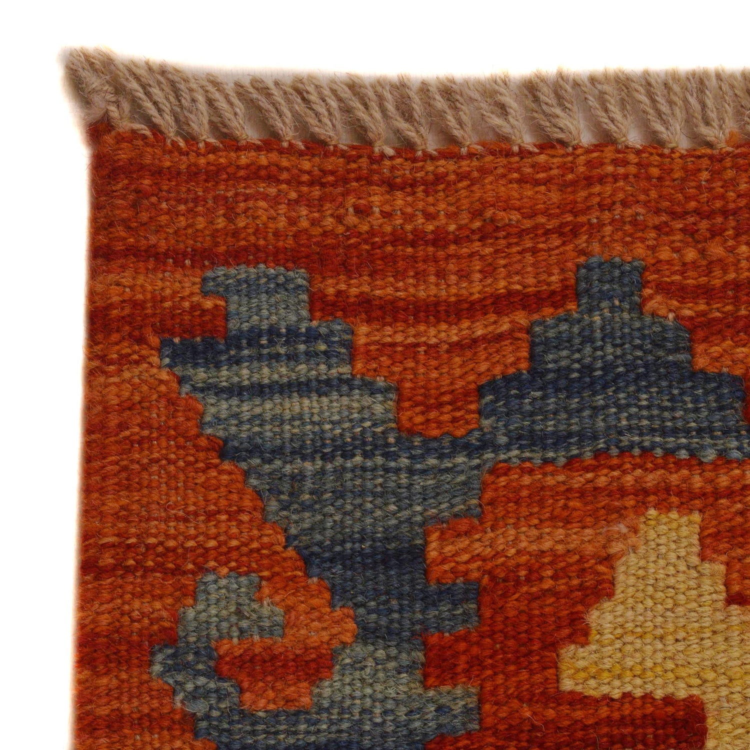 Hand Made Afghan Kilim 5' 10" x 8' 6" ft / 178 x 258 cm - No. P35041