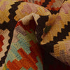 Hand Made Afghan Kilim 5' 10" x 8' 6" ft / 178 x 258 cm - No. P35041