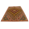 Colorful Flat-Weave Wool Kilim 5' 11" x 8' 8" ft / 180 x 263 cm - No. P35045