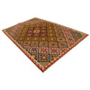 Colorful Flat-Weave Wool Kilim 5' 11" x 8' 8" ft / 180 x 263 cm - No. P35045