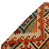 Colorful Flat-Weave Wool Kilim 5' 11" x 8' 8" ft / 180 x 263 cm - No. P35045