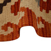 Colorful Flat-Weave Wool Kilim 5' 11" x 8' 8" ft / 180 x 263 cm - No. P35045