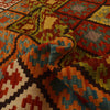 Colorful Flat-Weave Wool Kilim 5' 11" x 8' 8" ft / 180 x 263 cm - No. P35045
