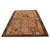 Colorful Flat-Weave Wool Kilim 5' 10" x 8' 2" ft / 177 x 250 cm - No. P35046