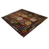 Colorful Flat-Weave Wool Kilim 5' 2" x 6' 7" ft / 157 x 200 cm - No. P35049