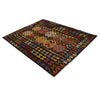 Colorful Flat-Weave Wool Kilim 5' 2" x 6' 7" ft / 157 x 200 cm - No. P35049