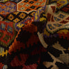 Colorful Flat-Weave Wool Kilim 5' 2" x 6' 7" ft / 157 x 200 cm - No. P35049