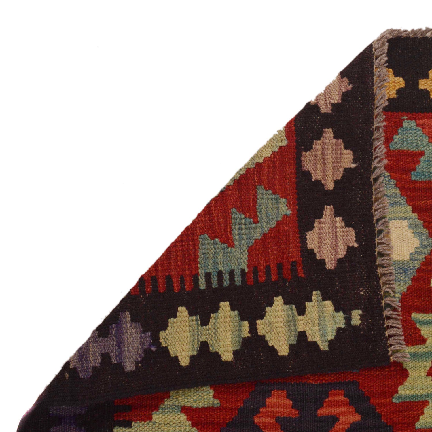 Hand Made Afghan Kilim Runner 2' 0"x 6' 5" ft / 62 x 195 cm - No. P35055