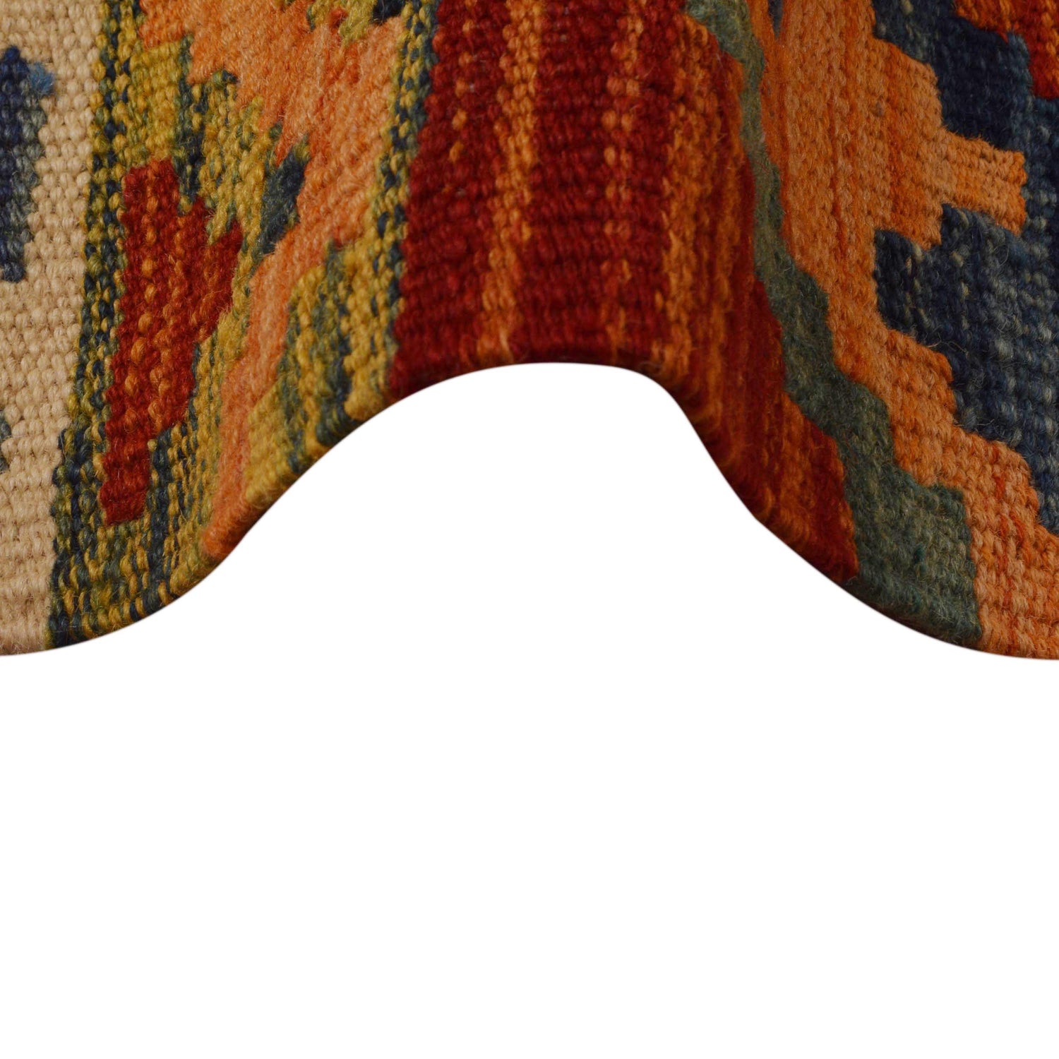 Hand Knotted Afghan Style Kilim 9' 7" x 12' 8" ft / 292 x 386 cm - No. P35056