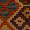 Colorful Flat-Weave Wool Kilim 8' 4" x 9' 9" ft / 255 x 298 cm - No. P35057