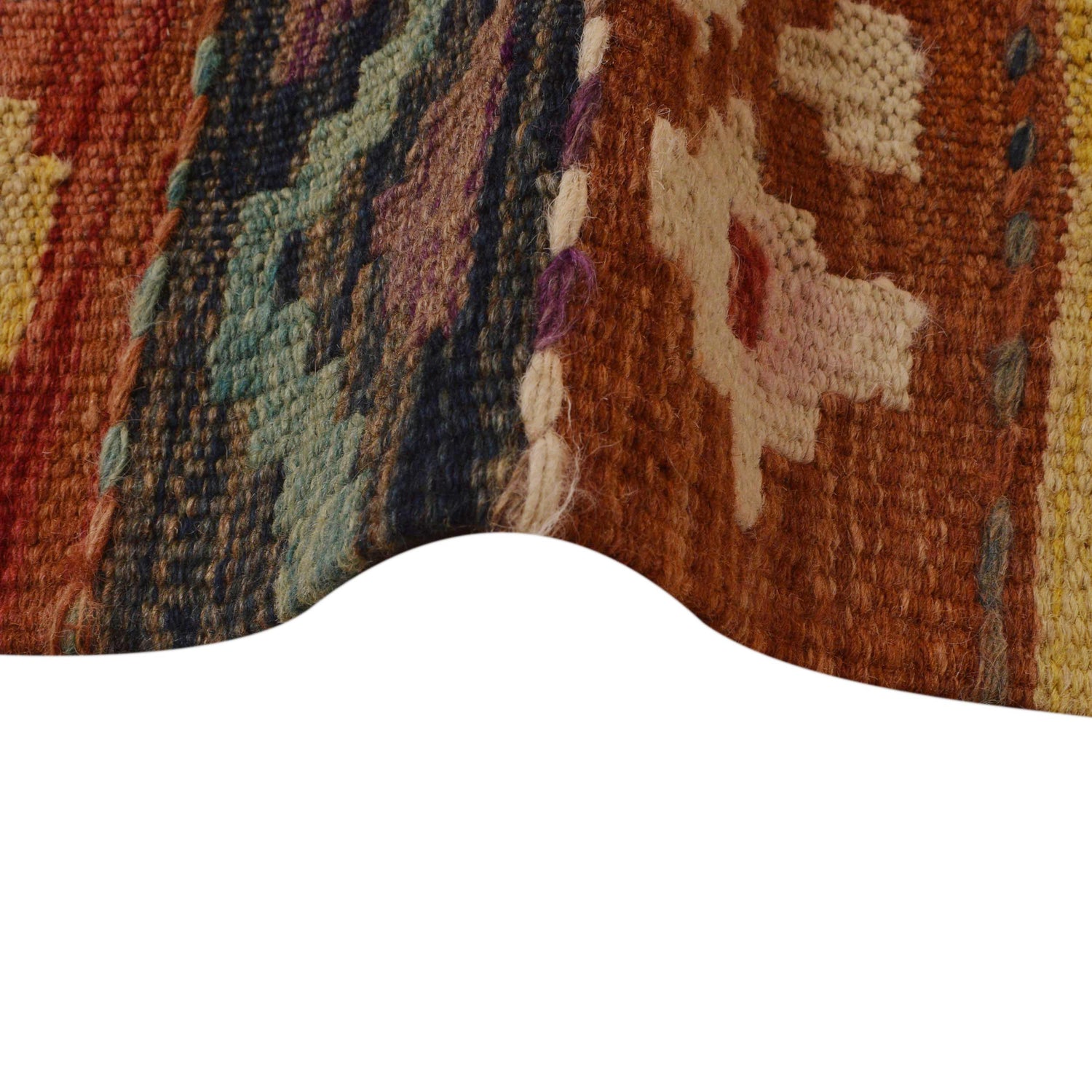 Handmade Vegetable Kelim 8' 4" x 11' 11" ft / 253 x 364 cm - No. P35058