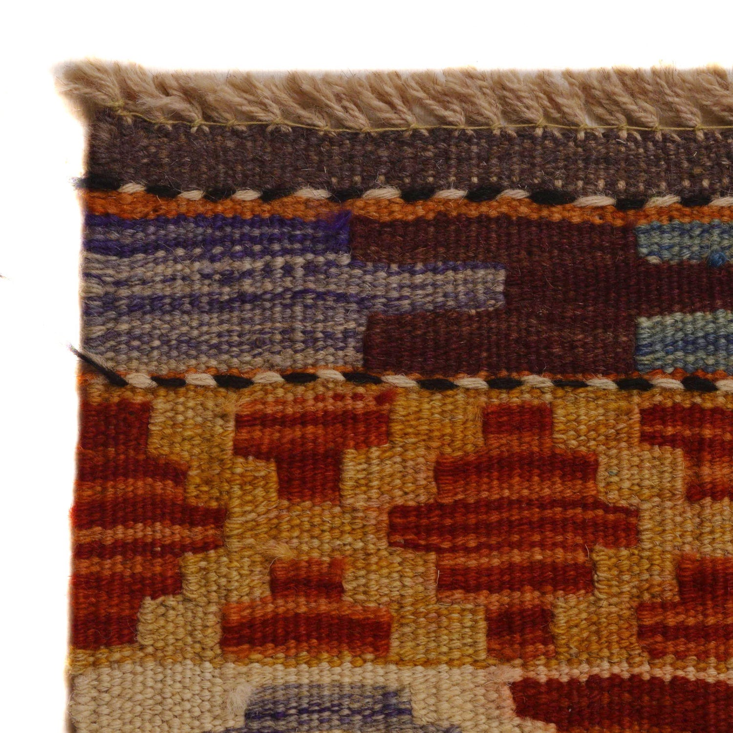Hand Woven Wool Kelim 8' 5" x 11' 6" ft / 257 x 351 cm - No. P35061