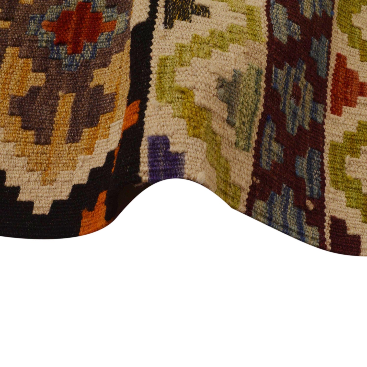 Hand Woven Wool Kelim 8' 5" x 11' 6" ft / 257 x 351 cm - No. P35061