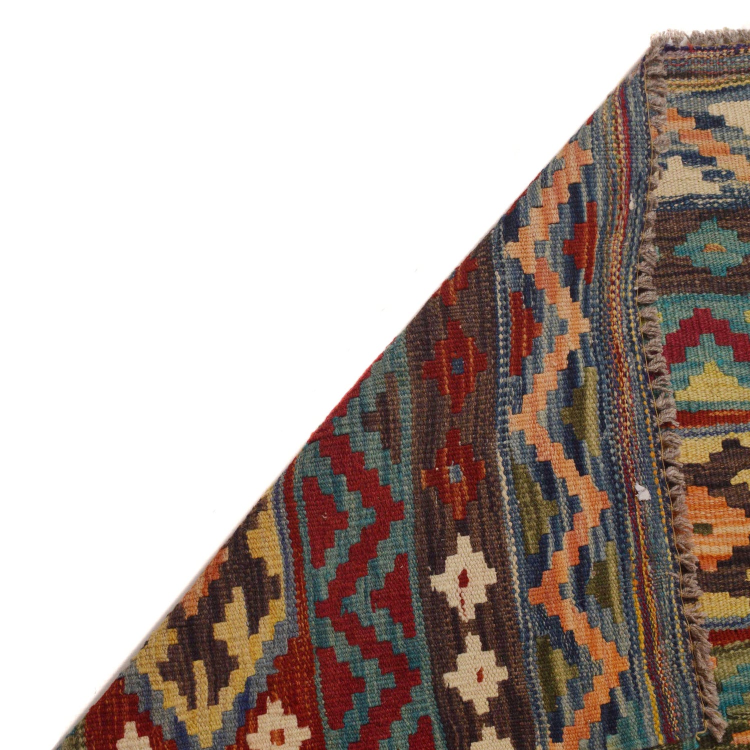 Hand Made Afghan Kilim 9' 9" x 12' 10" ft / 296 x 390 cm - No. P35064