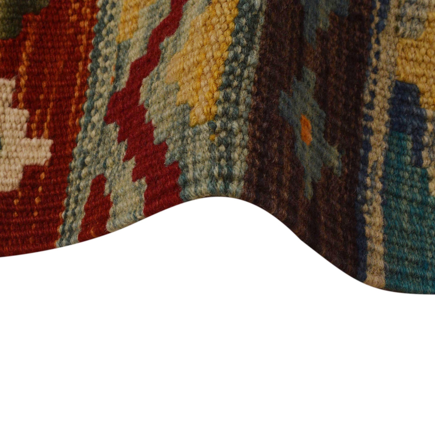 Hand Made Afghan Kilim 9' 9" x 12' 10" ft / 296 x 390 cm - No. P35064