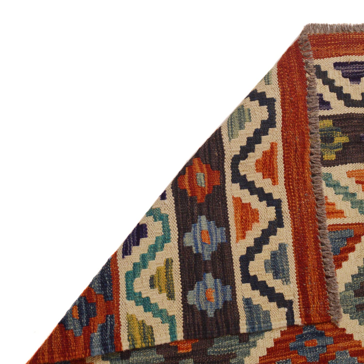 Handmade Turkish Design Wool Kilim 8' 2" x 11' 7" ft / 250 x 354 cm - No. P35068