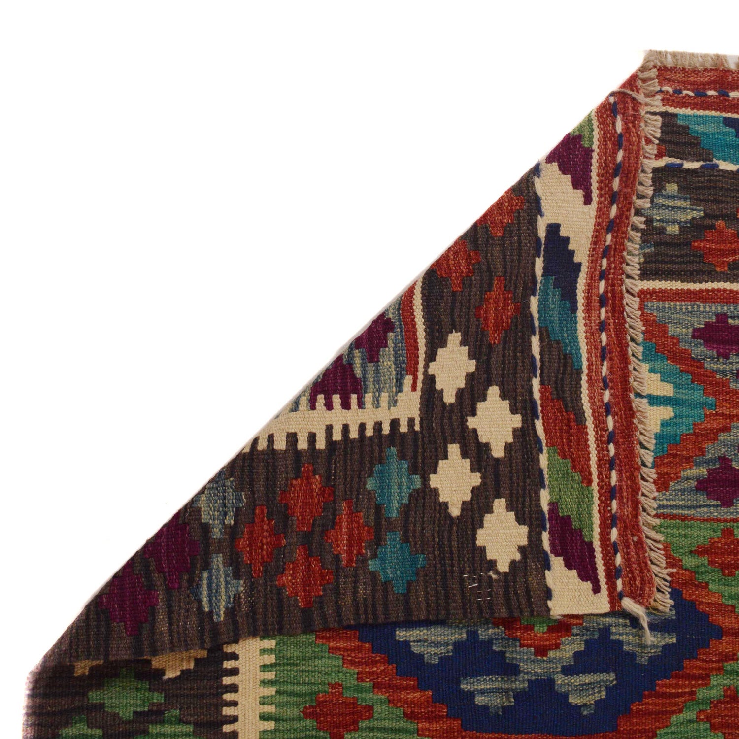 Handmade Vegetable Kilim 8' 1" x 9' 10" ft / 246 x 300 cm - No. P35070