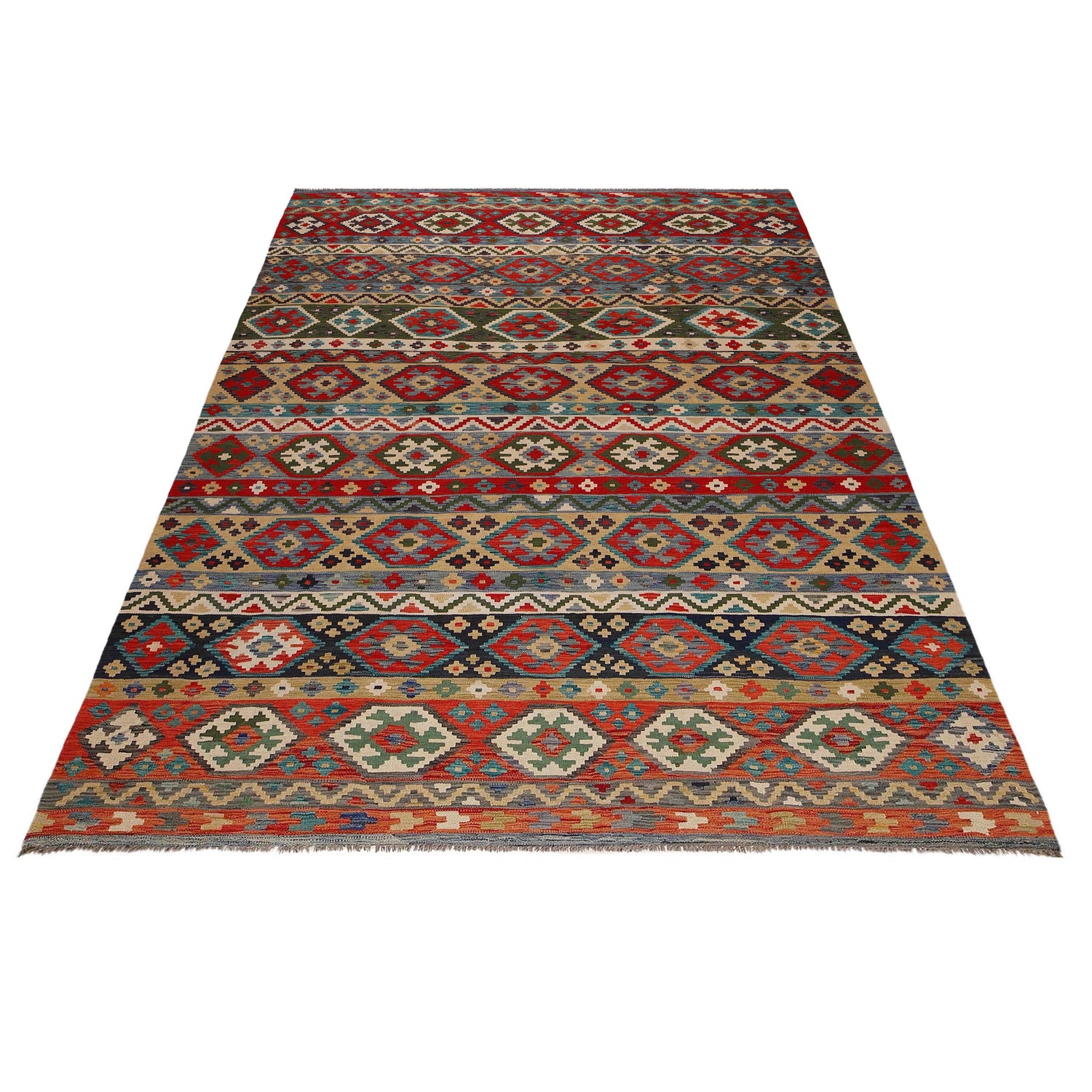 Large Size Chobi Kilim 8' 1" x 11' 6" ft / 246 x 350 cm - No. P35072