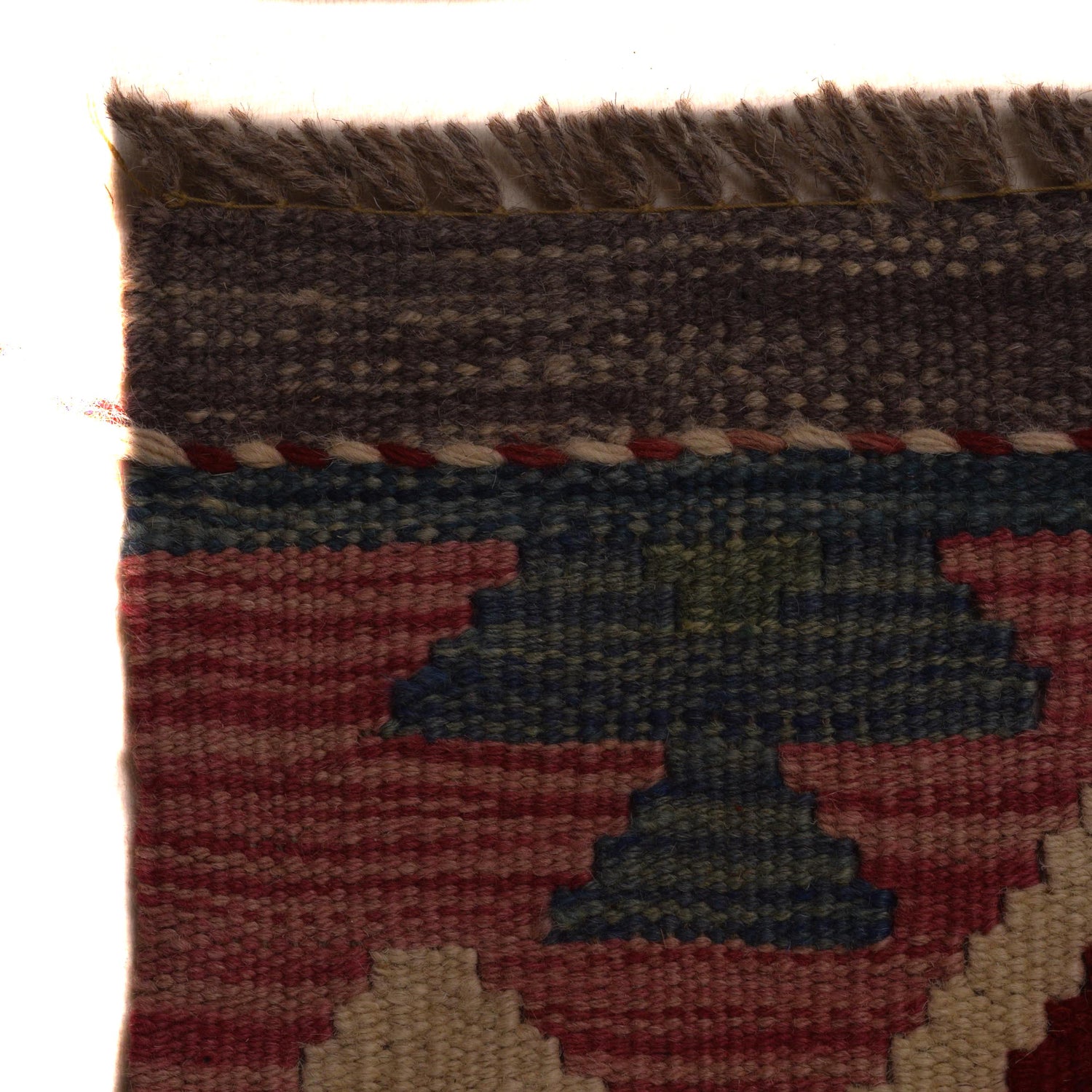 Hand Made Afghan Kilim 8' 8" x 11' 6" ft / 265 x 350 cm - No. P35074