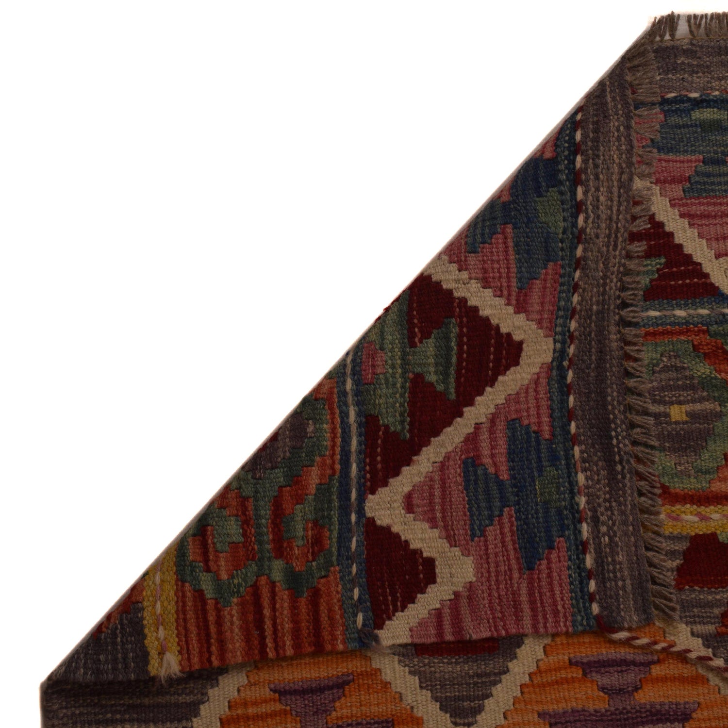 Hand Made Afghan Kilim 8' 8" x 11' 6" ft / 265 x 350 cm - No. P35074
