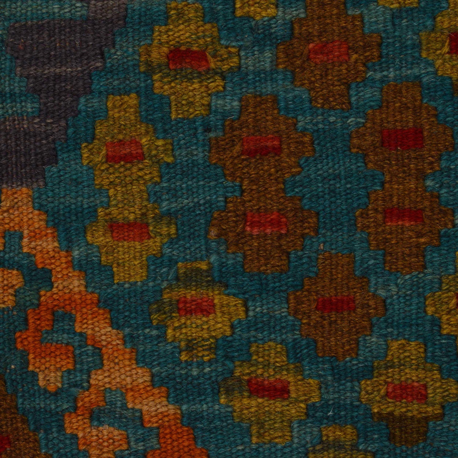 Hand Knotted Flatweave Kilim 5' 3" x 6' 4" ft / 159 x 192 cm - No. P35076