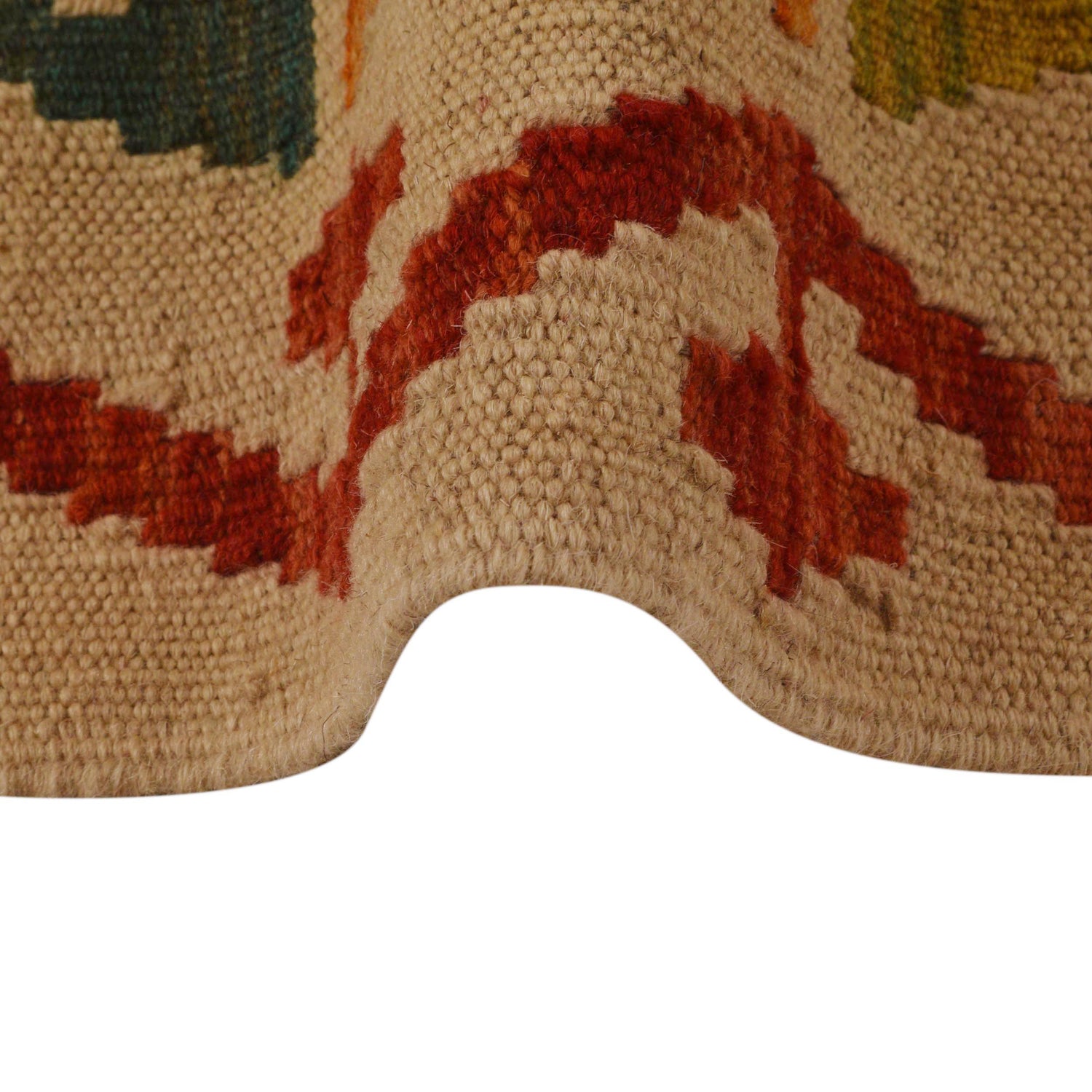 Hand Knotted Flatweave Kilim 5' 3" x 6' 4" ft / 159 x 192 cm - No. P35076