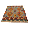 Handmade Turkish Design Wool Kilim 4' 3" x 5' 7" ft / 129 x 170 cm - No. P35079