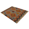 Handmade Turkish Design Wool Kilim 4' 3" x 5' 7" ft / 129 x 170 cm - No. P35079