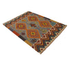 Handmade Turkish Design Wool Kilim 4' 3" x 5' 7" ft / 129 x 170 cm - No. P35079