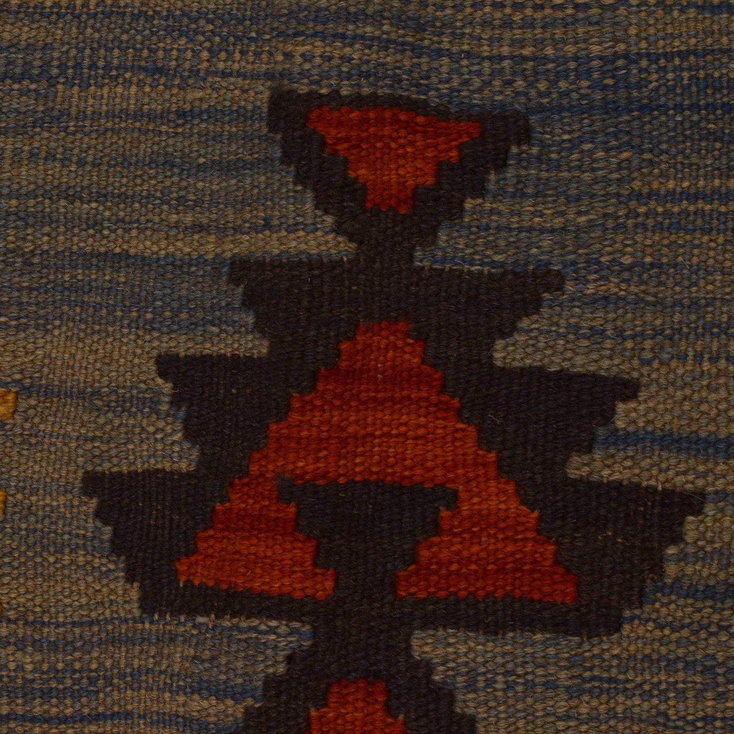 Handmade Turkish Design Wool Kilim 4' 3" x 5' 7" ft / 129 x 170 cm - No. P35079