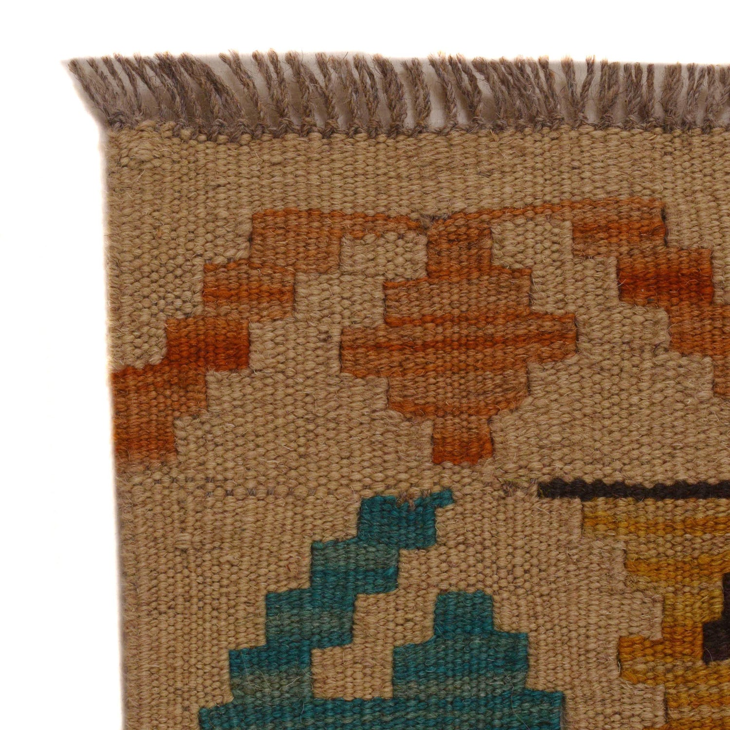 Hand Woven Wool Kelim 3' 3" x 5' 0" ft / 100 x 152 cm - No. P35085