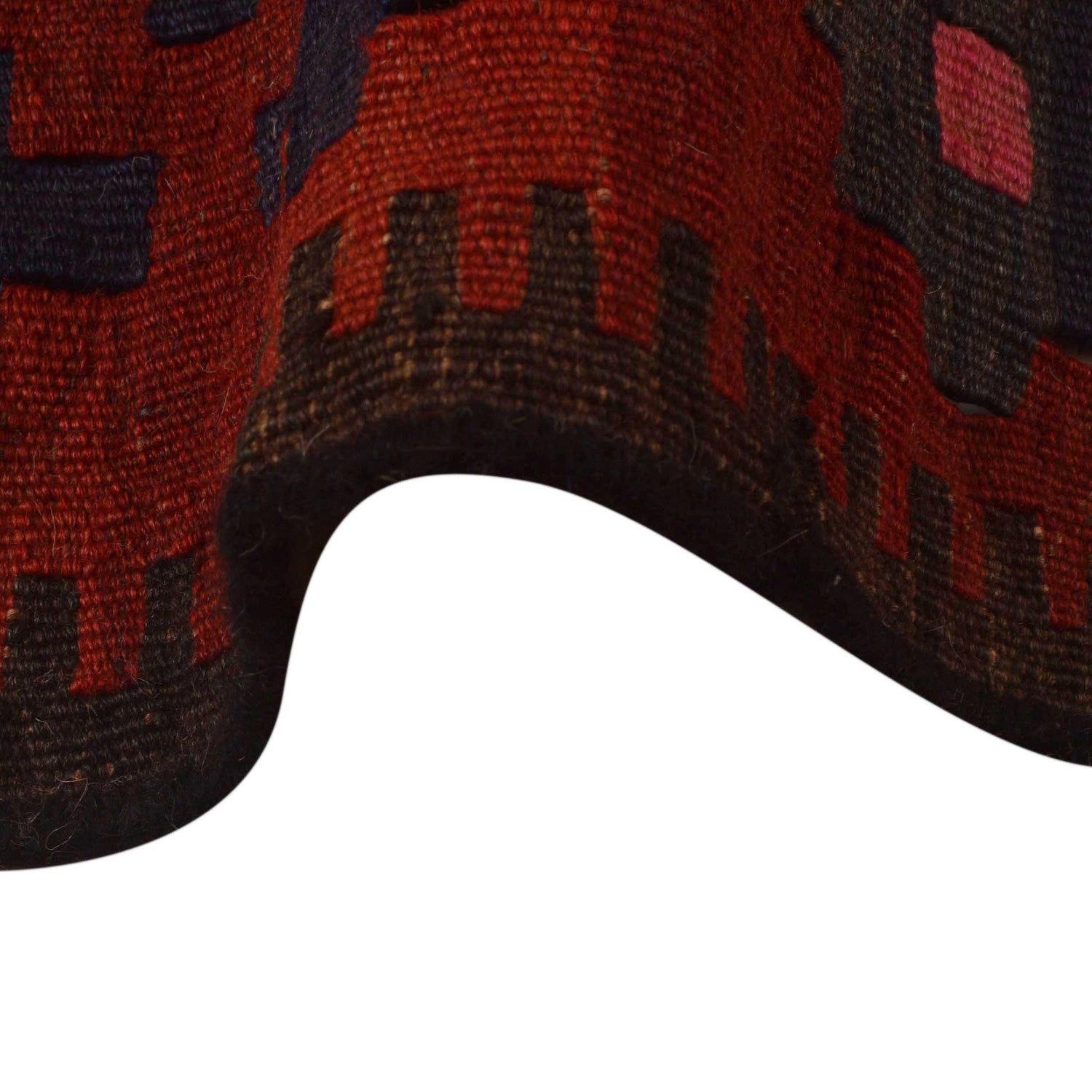 Flatweave Red Kilim 6' 4" x 8' 9" ft / 194 x 267 cm - No. P35087