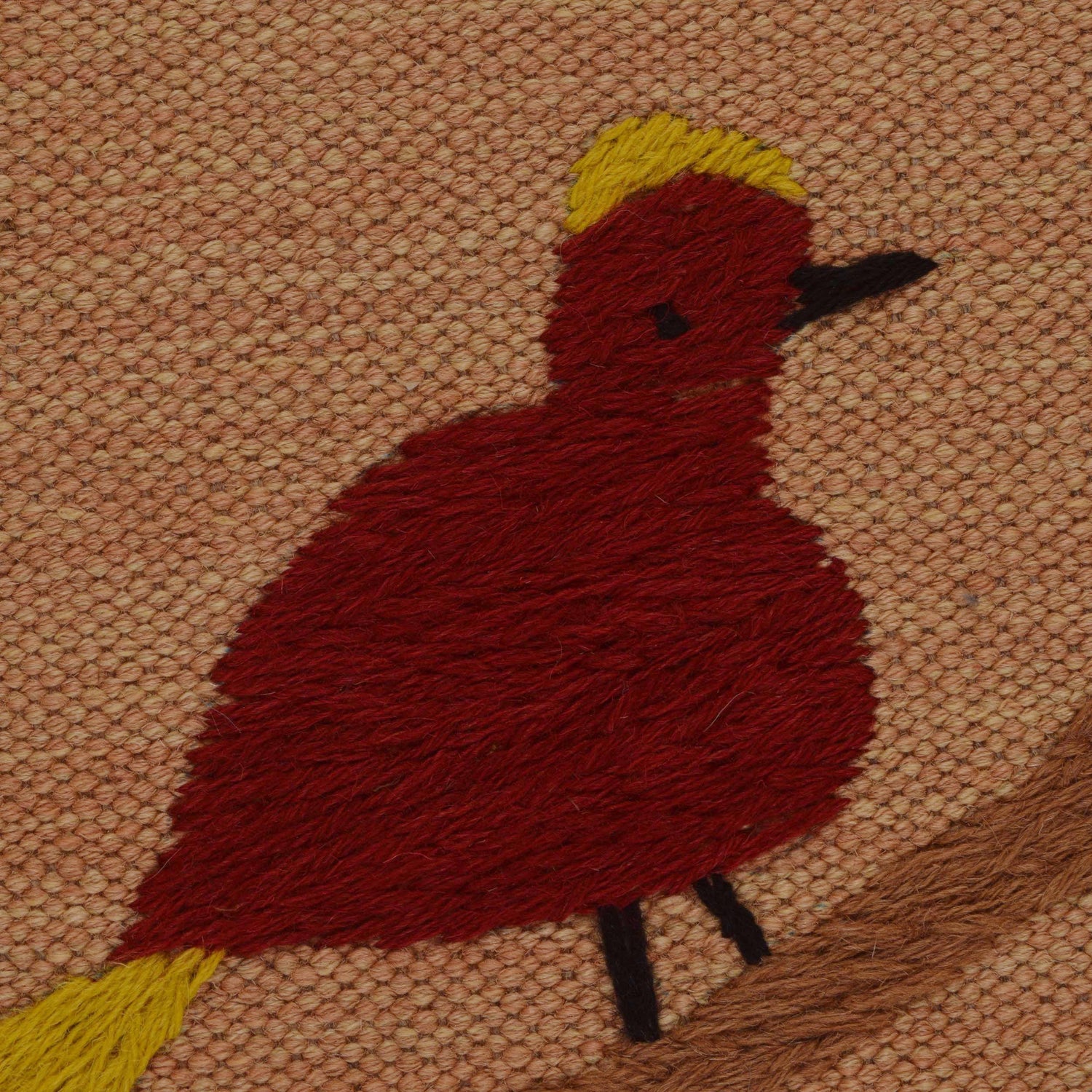 Pakistani Embroidery Kilim Runner 3' 3"x 6' 10" ft / 98 x 209 cm - No. P35159