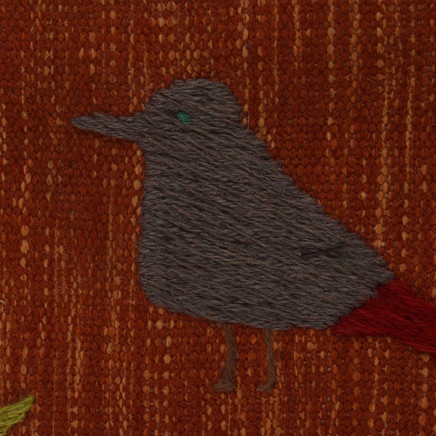 Pakistani Embroidery Kilim 2' 7" x 4' 1" ft / 79 x 125 cm - No. P35160